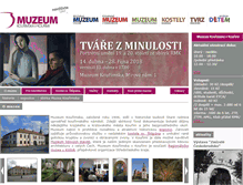 Tablet Screenshot of muzeumkourimska.cz